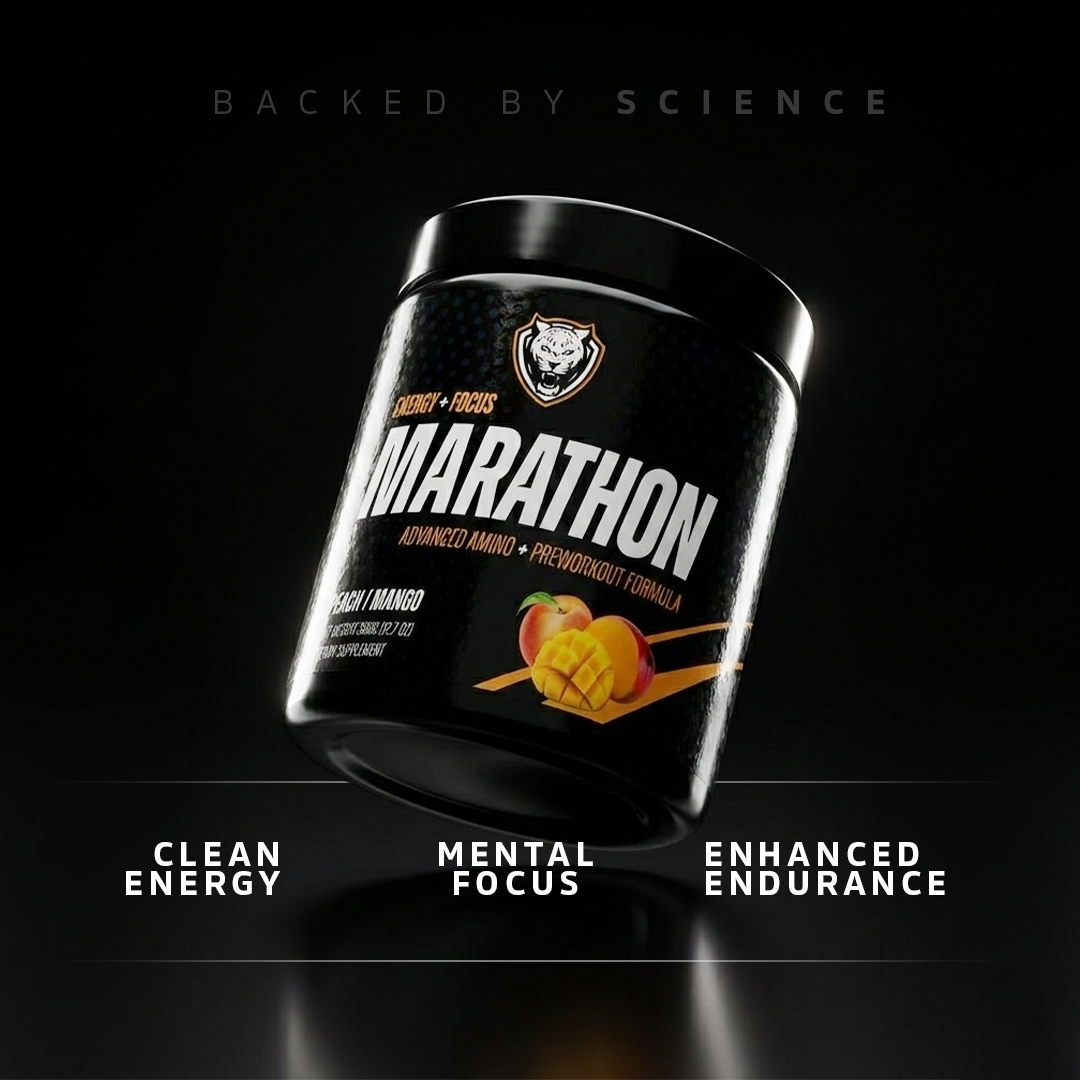 Polvere pre-allenamento per la maratona — Integratore per resistenza ed energia | 6AM Run