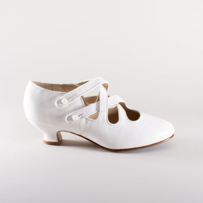Scarpe in pelle Astoria Edwardian (Avorio Morbido)