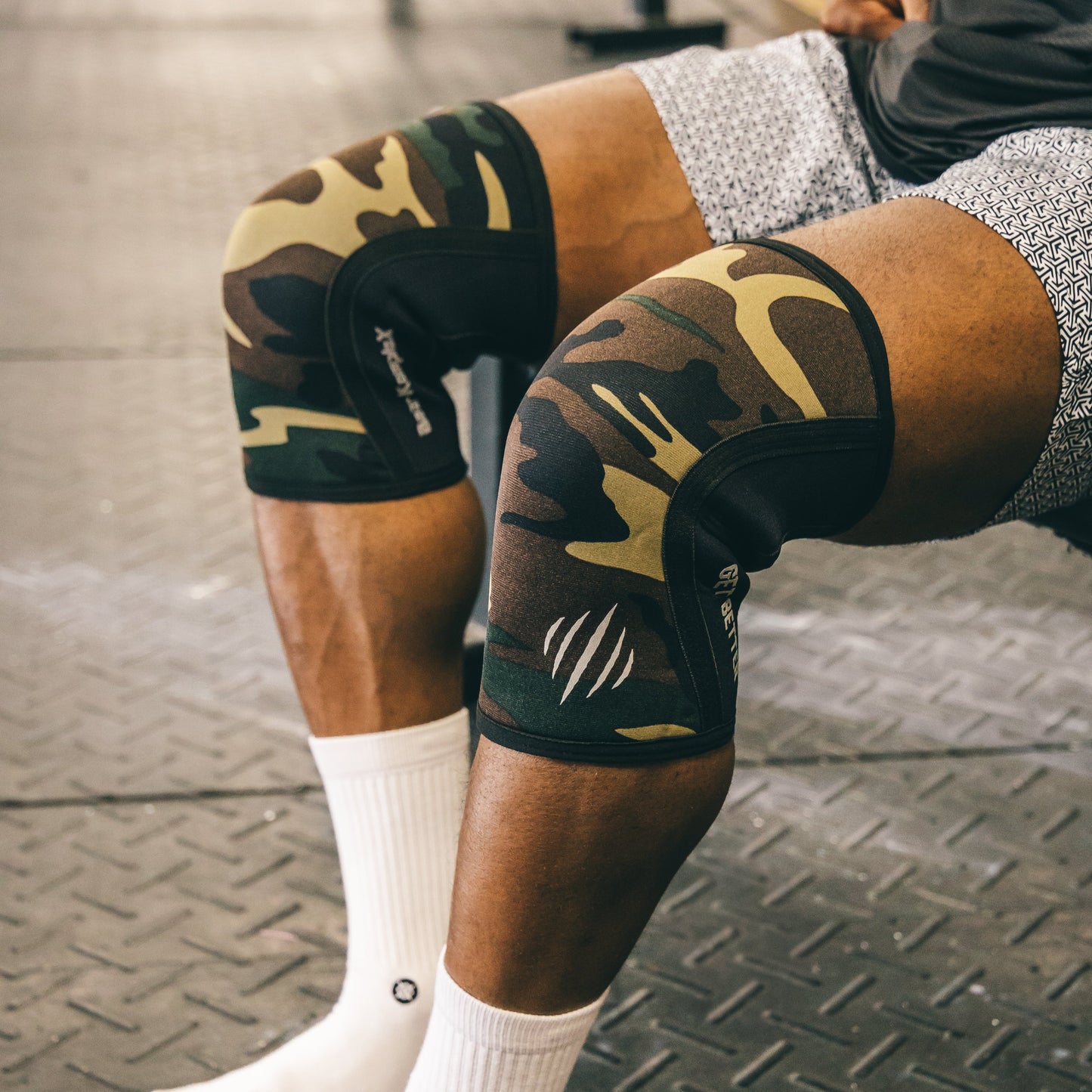 Bear KompleX Ginocchiere a Compressione - Camo