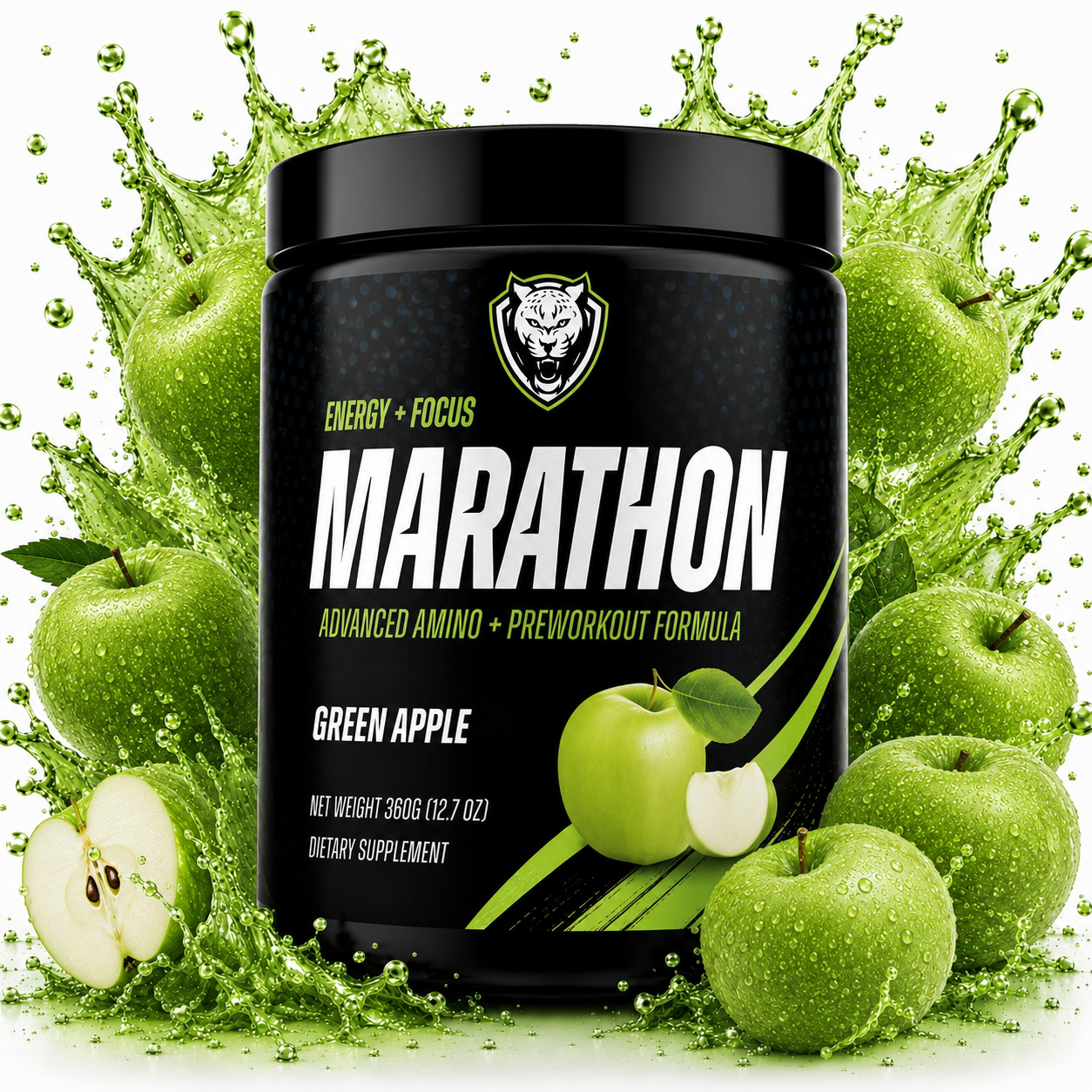 Polvere pre-allenamento per la maratona — Integratore per resistenza ed energia | 6AM Run