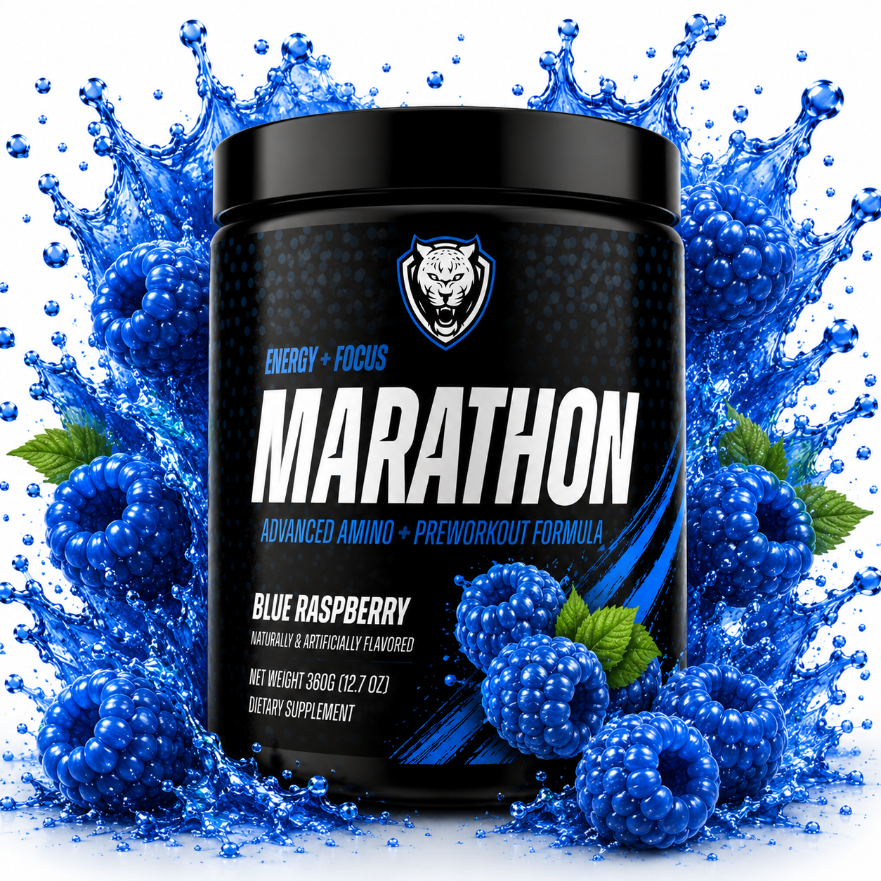 Polvere pre-allenamento per la maratona — Integratore per resistenza ed energia | 6AM Run