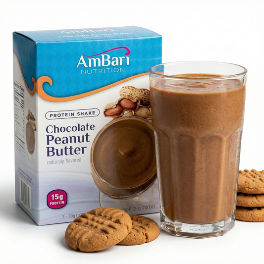 Frullato al cioccolato e burro d'arachidi