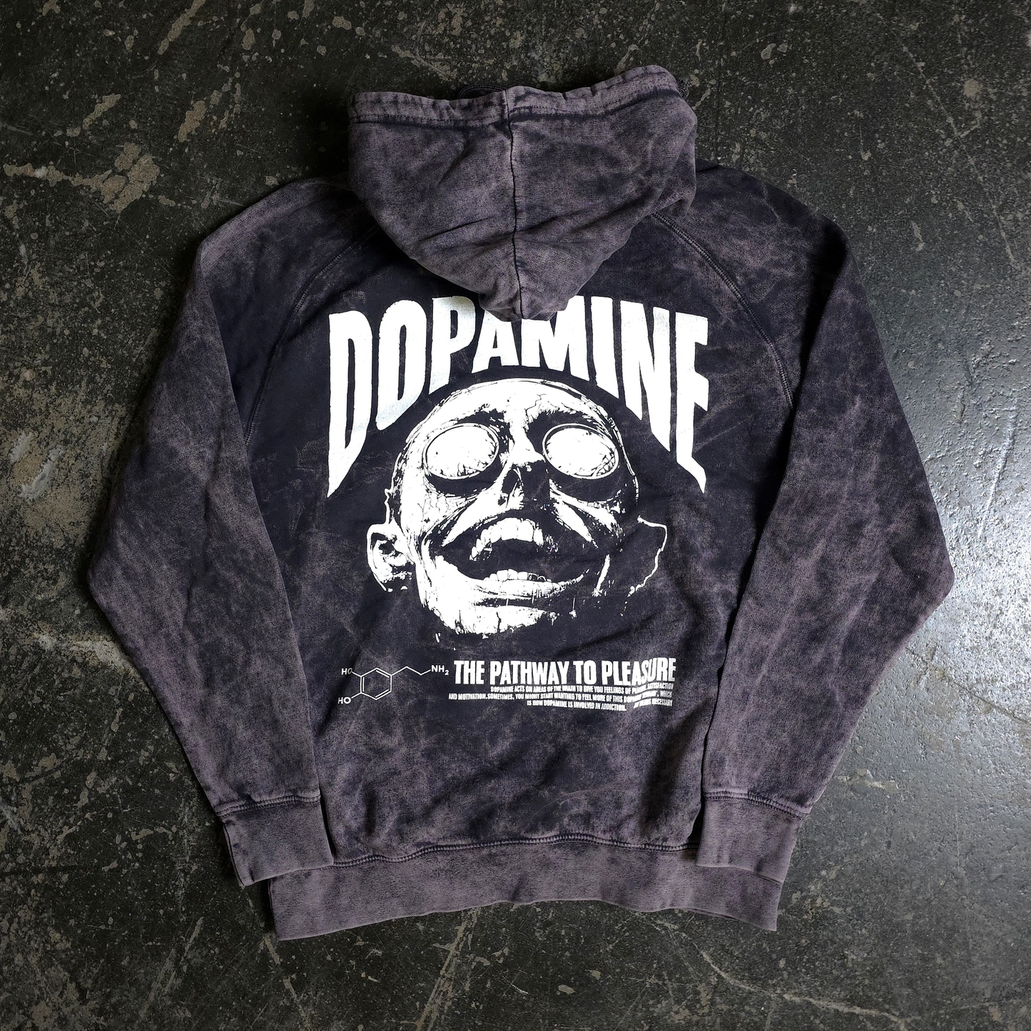 Felpa con cappuccio Dopamine Vintage Black
