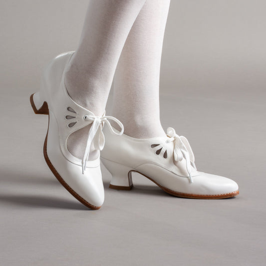 Scarpe Gibson in pelle Edwardian (Avorio Tenue)