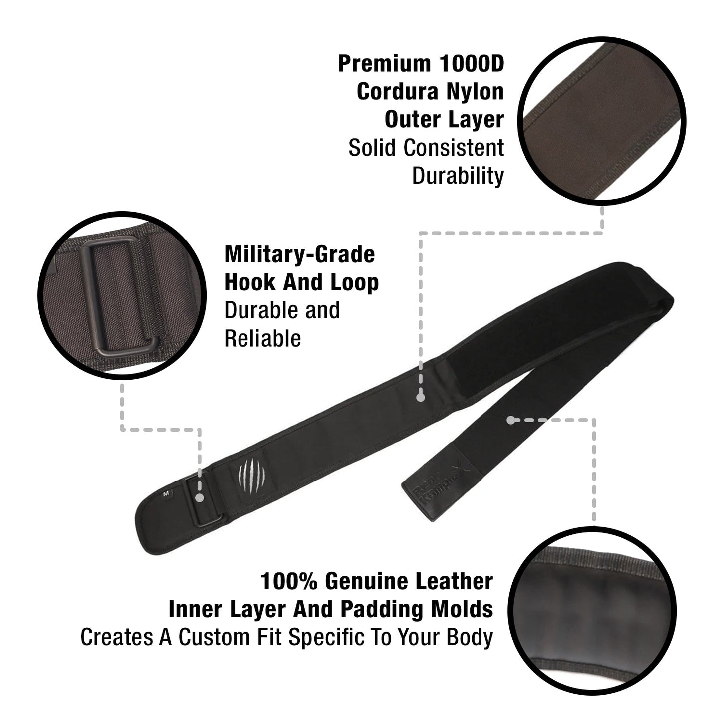 Cintura da sollevamento pesi in pelle premium Bear KompleX "APEX"