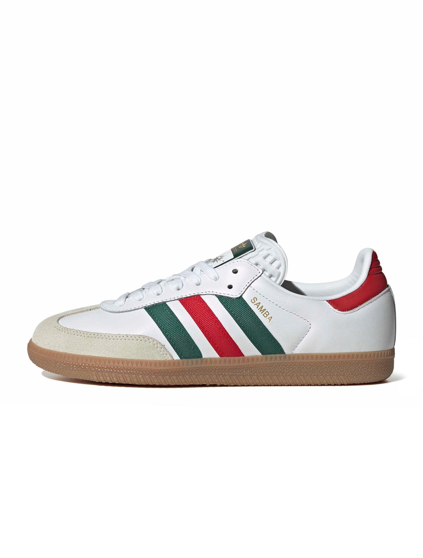 Adidas Samba OG da uomo - Bianco/Scarlatto/Verde Scuro