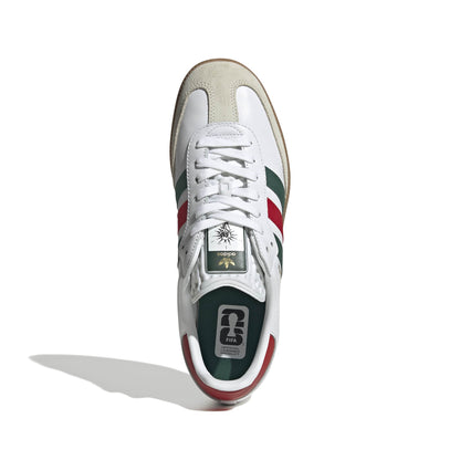 Adidas Samba OG da uomo - Bianco/Scarlatto/Verde Scuro