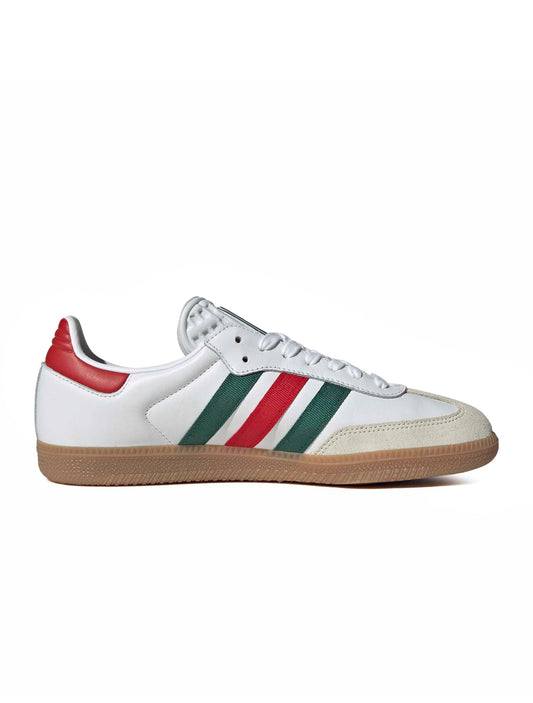 Adidas Samba OG da uomo - Bianco/Scarlatto/Verde Scuro