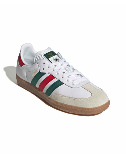 Adidas Samba OG da uomo - Bianco/Scarlatto/Verde Scuro