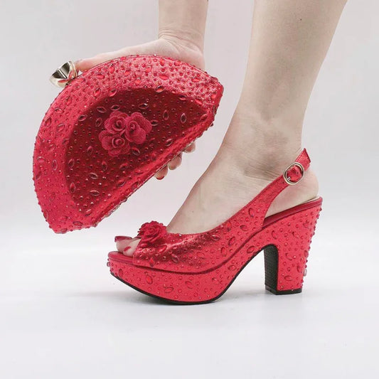 Scarpe Italiane con Borsetta Abbinata Set HKV1-8