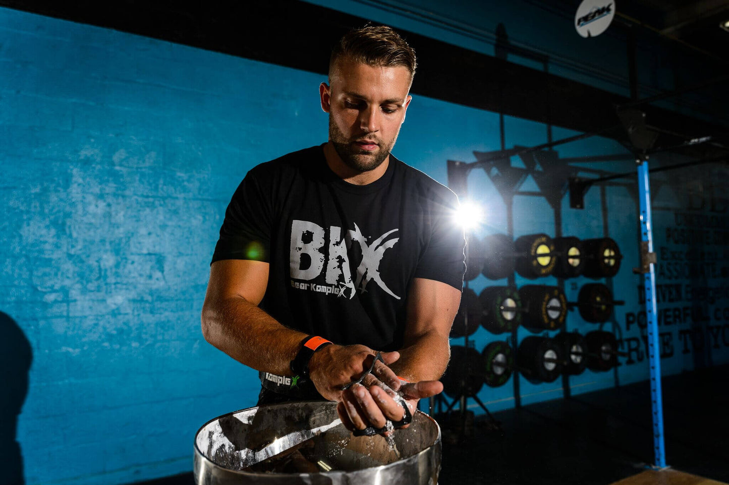 Maniglie per le mani Bear Komplex Carbon Comp a 3 fori
