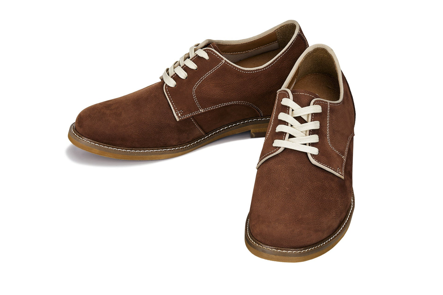 CALTO - J1313 - Polacchine in pelle eleganti e casual con rialzo di 7,5 cm (marrone terracotta)