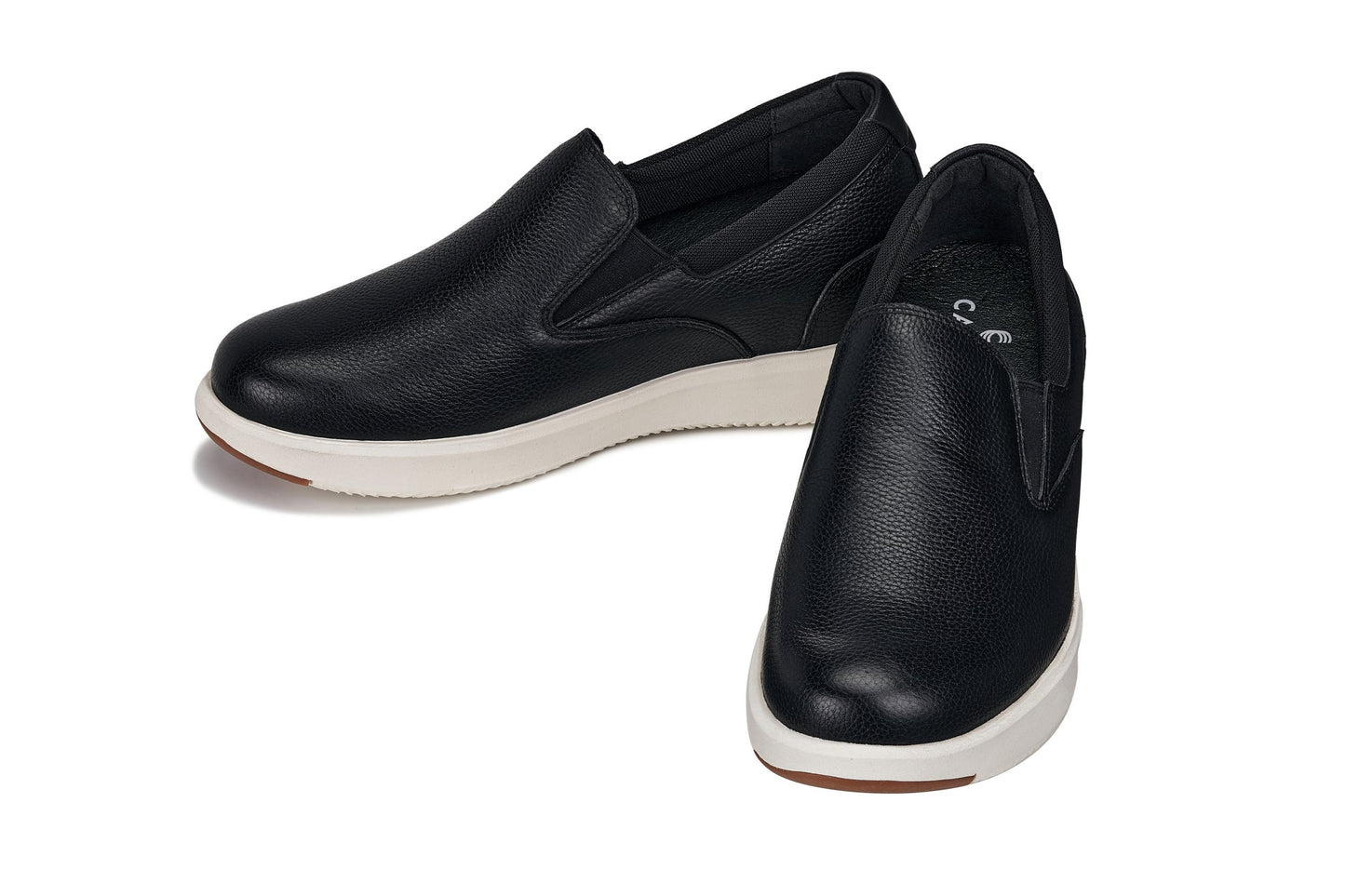 CALTO - J1420 - 2.8 pollici più alto (Onyx) - Mocassini in pelle