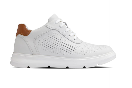 CALTO - J1581 - Più Alto di 6,6 cm (Bianco) - Scarpe da Passeggio Leggere Casual