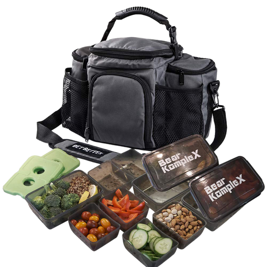 Borsa per il trasporto di pasti con contenitori per alimenti