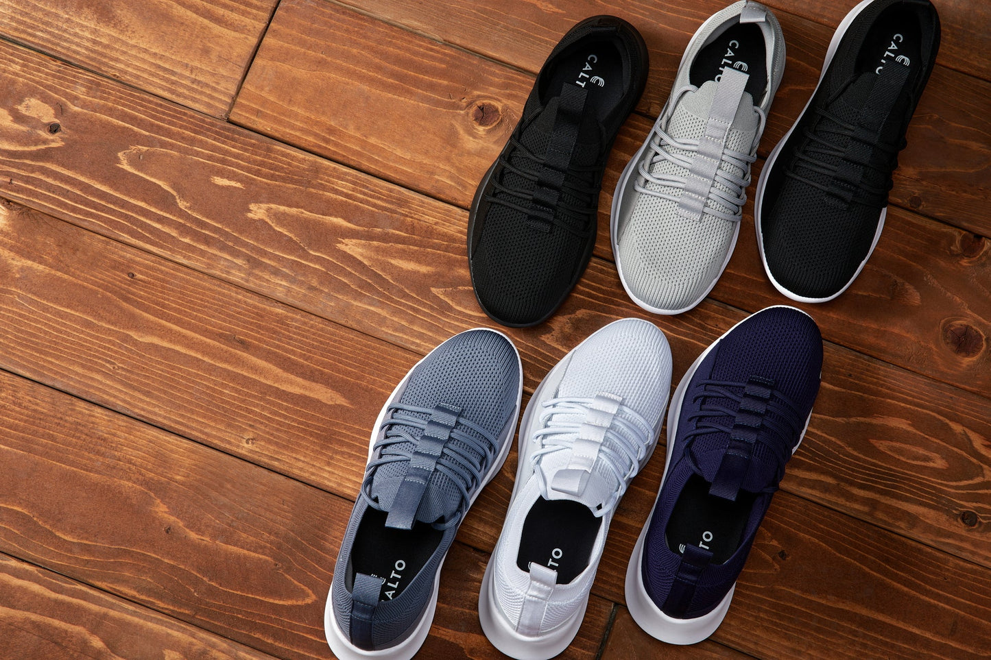 CALTO - Q131 - 6 cm più alto (bianco sporco/suola bianca) - Sneakers ultraleggere