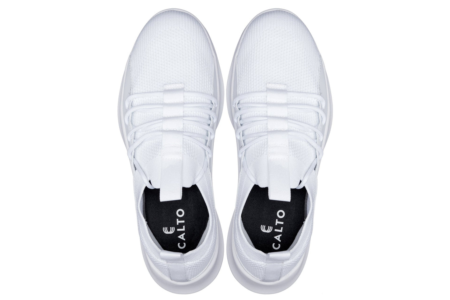 CALTO - Q131 - 6 cm più alto (bianco sporco/suola bianca) - Sneakers ultraleggere