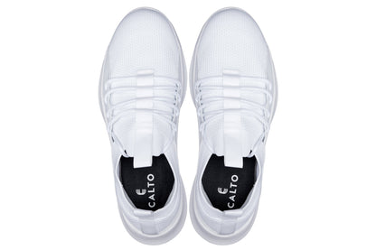 CALTO - Q131 - 6 cm più alto (bianco sporco/suola bianca) - Sneakers ultraleggere
