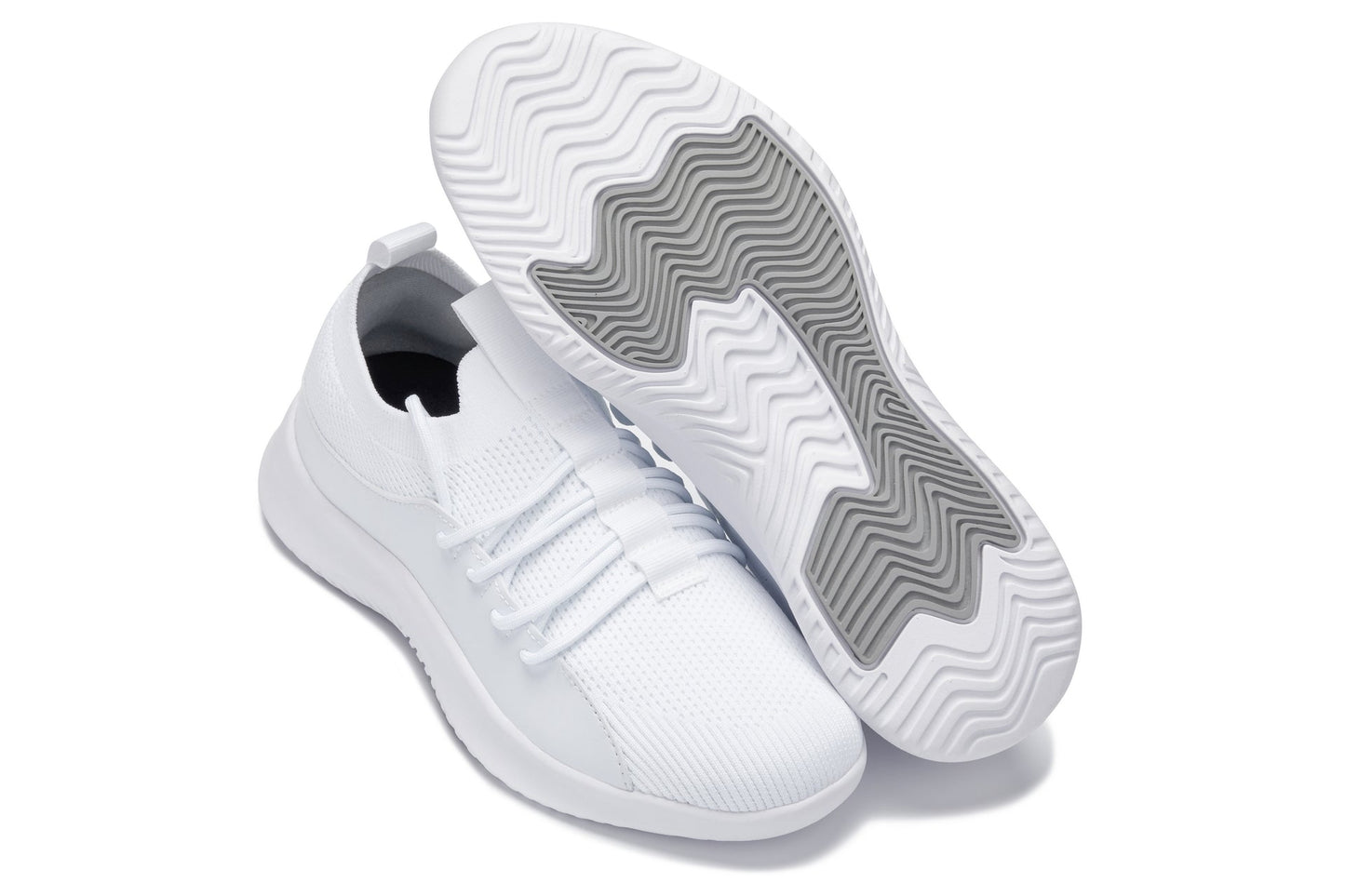 CALTO - Q131 - 6 cm più alto (bianco sporco/suola bianca) - Sneakers ultraleggere
