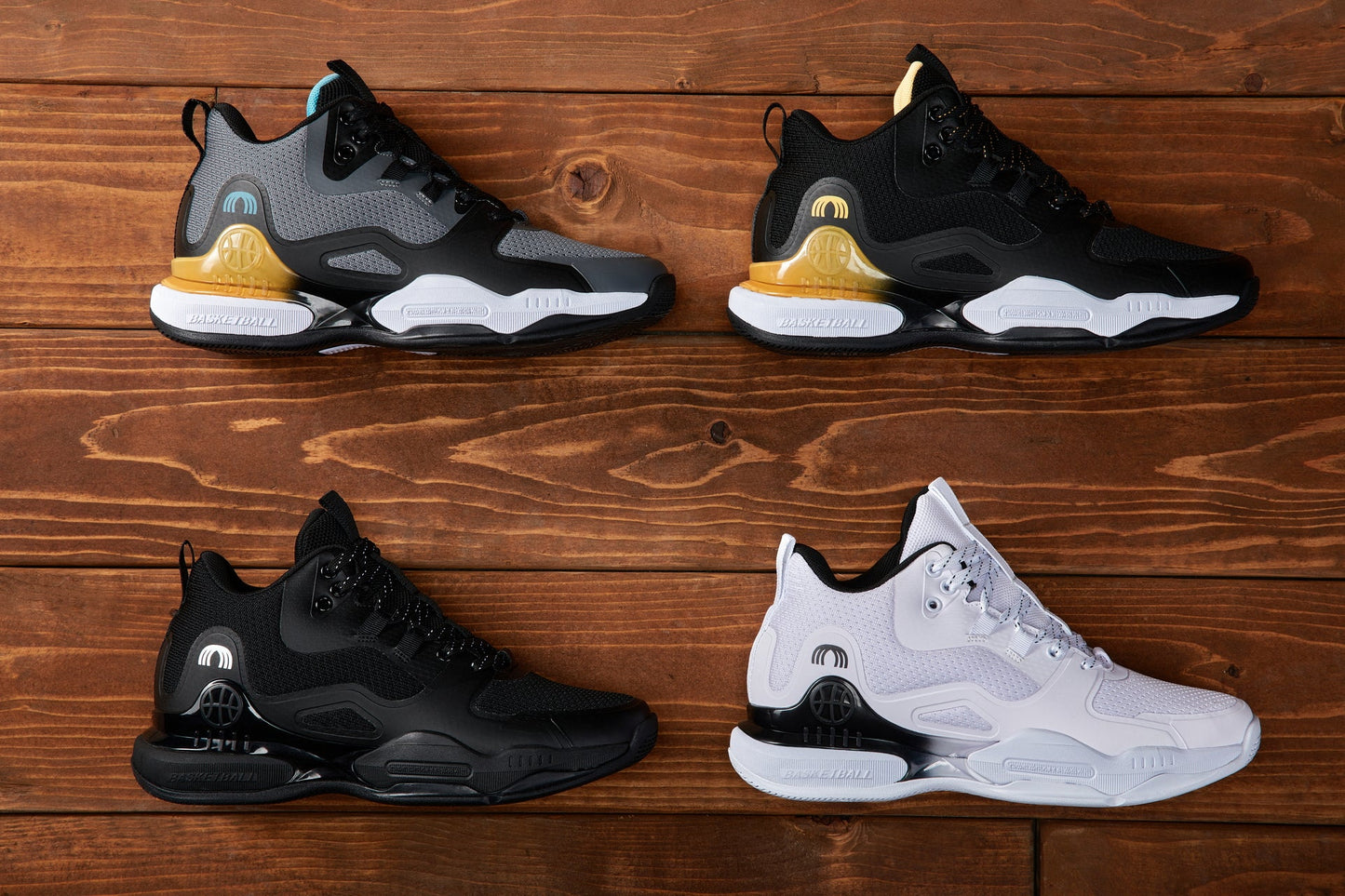 CALTO - Q392 - 3 Pollici Più Alto (Grigio/Arancione) - Scarpe da Ginnastica Alte da Basket