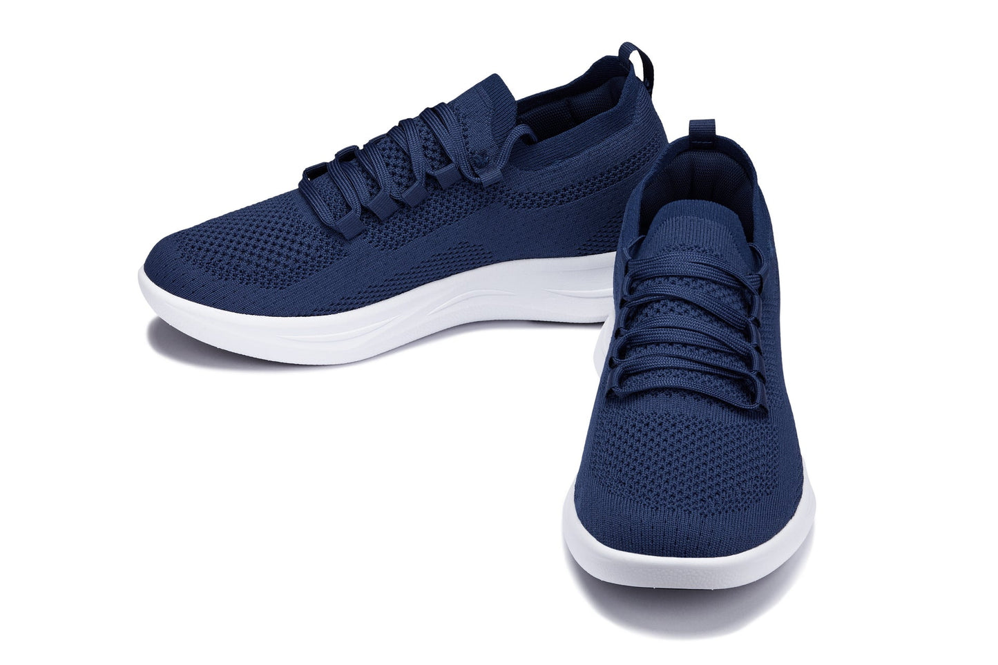 CALTO - QA063 - 6 cm più alto (suola blu scuro/bianca) - Sneakers in maglia leggere
