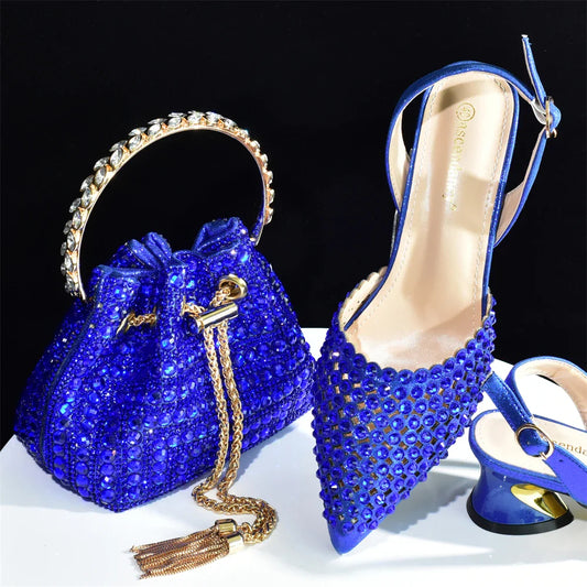 Completo Abbinato Scarpe e Borsa Charm HAB1-9