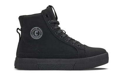 CALTO - S3421 - 6 CM Più Alto (Nero) - Stivali Sneaker Alti con Zip e Puntale Rinforzato