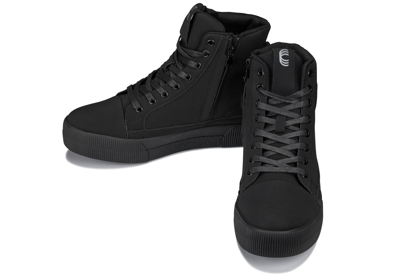 CALTO - S3421 - 6 CM Più Alto (Nero) - Stivali Sneaker Alti con Zip e Puntale Rinforzato