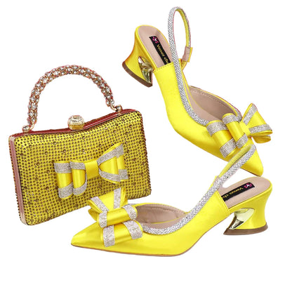 Latest Italian African Design Shoes and Bags Set ED111
