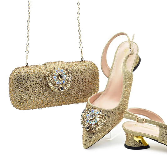 Set Abbinato di Scarpe e Borsa da Donna HAS1-1