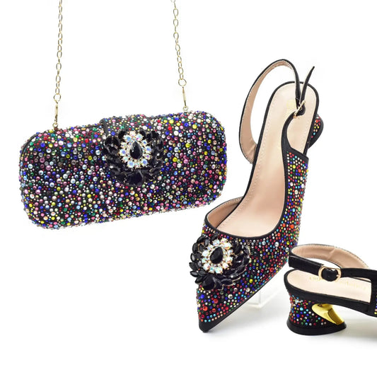 Set Abbinato di Scarpe e Borsa da Donna HAS1-1