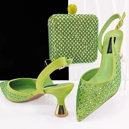Set Scarpe da Donna e Borsa Abbinata Ultimo Design Italiano HZS1-1