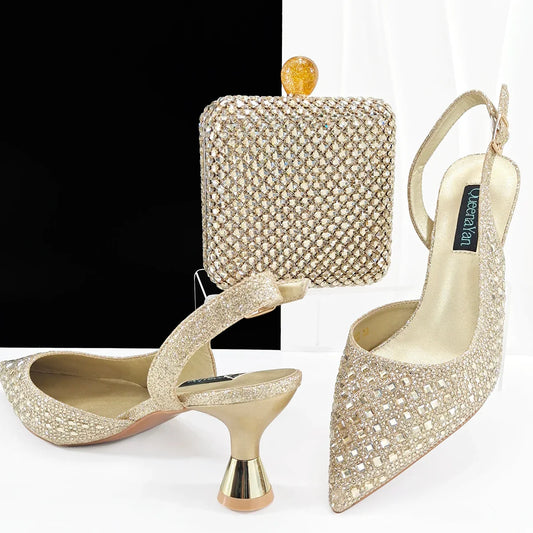 Set Scarpe da Donna e Borsa Abbinata Ultimo Design Italiano HZS1-1