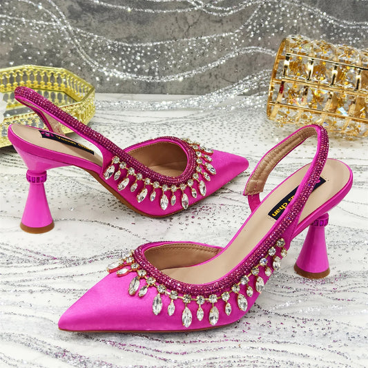 Set Scarpe con Tacco e Borse da Donna - QWE67