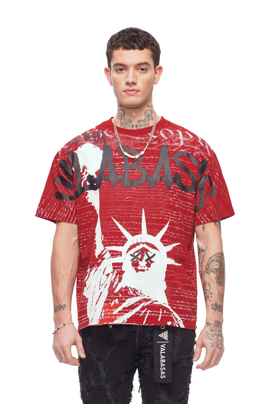 Valabasas Freedom Tee - Rosso Rustico
