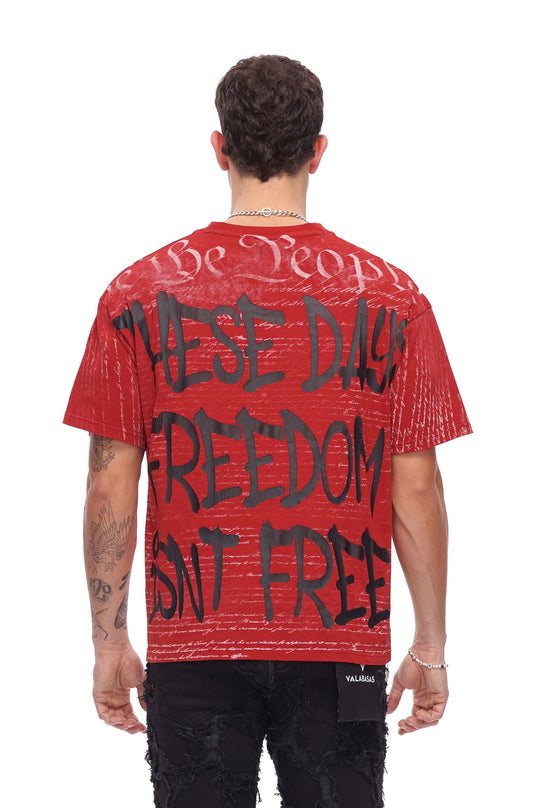 Valabasas Freedom Tee - Rosso Rustico