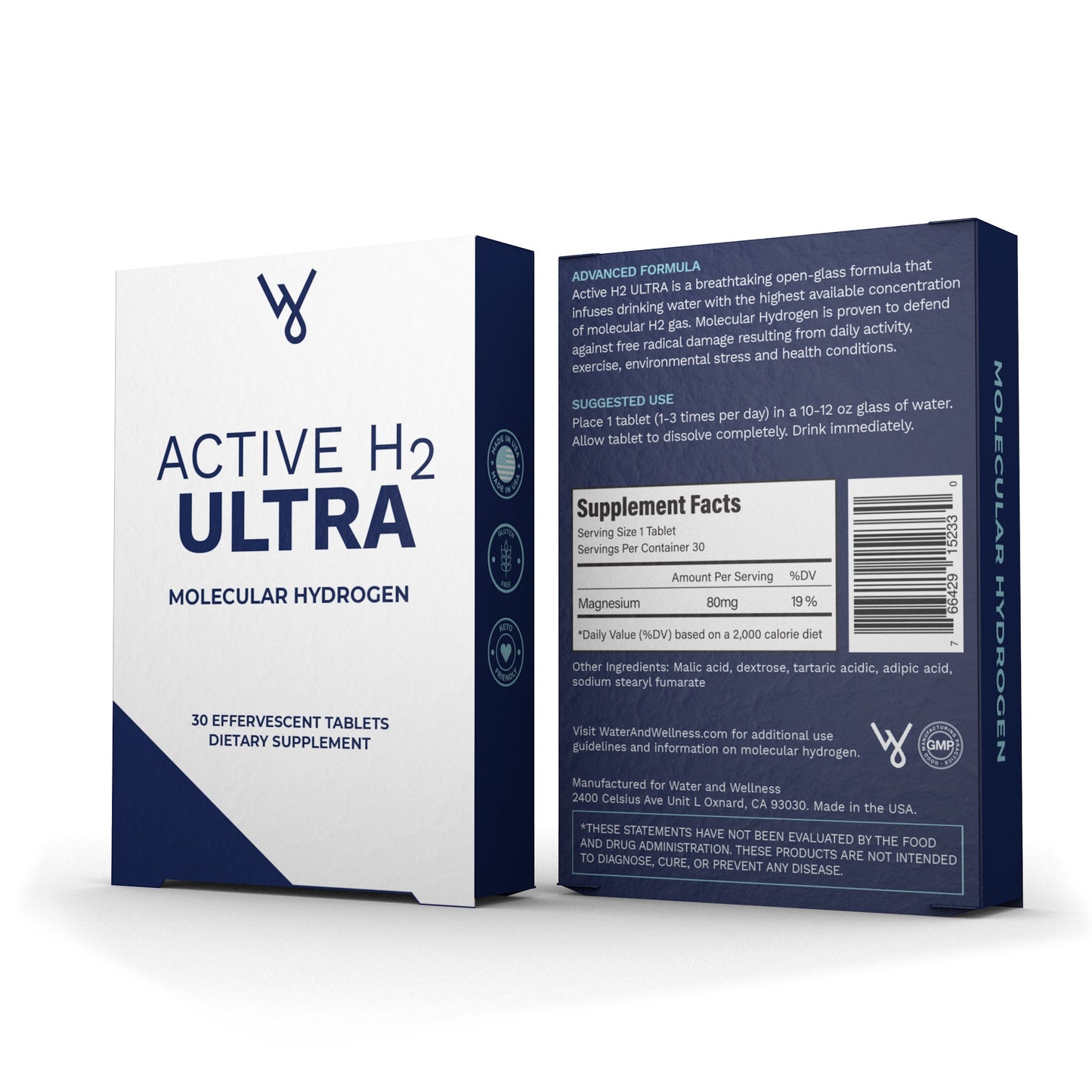 Comprimés d'hydrogène moléculaire ultra actif H2