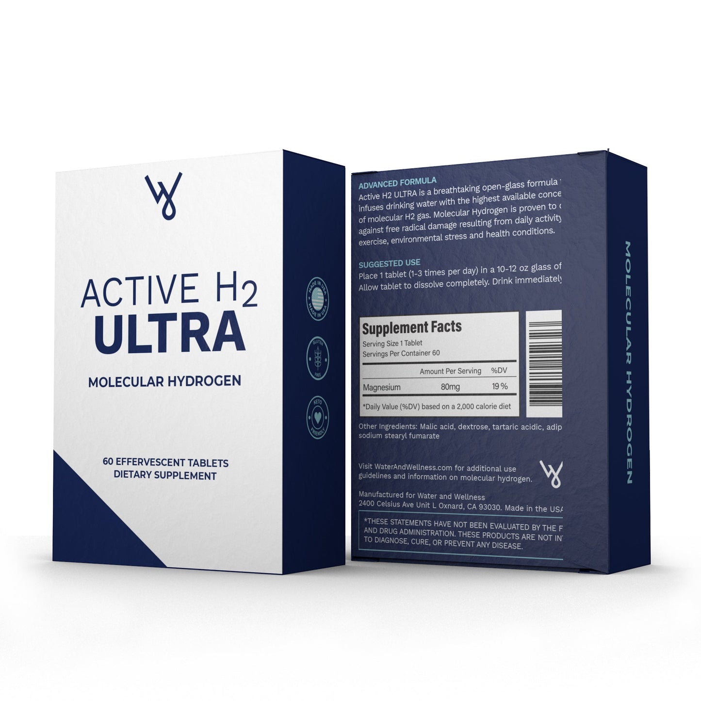 Comprimés d'hydrogène moléculaire ultra actif H2