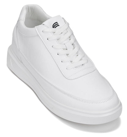 CALTO - X1647 - 7 CM Più Alto (Bianche) - Scarpe da ginnastica leggere