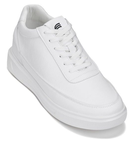 CALTO - X1647 - 7 CM Più Alto (Bianche) - Scarpe da ginnastica leggere