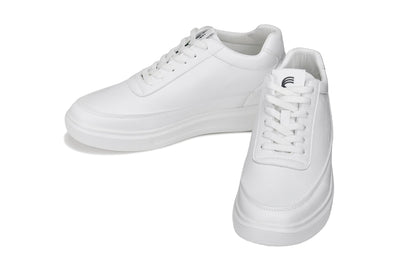 CALTO - X1647 - 7 CM Più Alto (Bianche) - Scarpe da ginnastica leggere