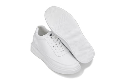 CALTO - X1647 - 7 CM Più Alto (Bianche) - Scarpe da ginnastica leggere