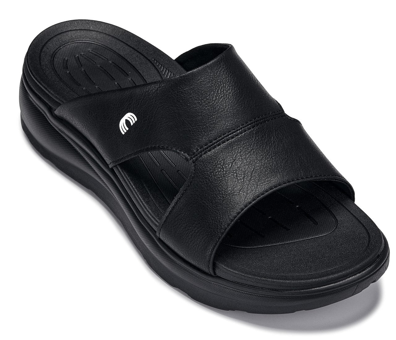 CALTO - X1655 - Aumento di 5 cm (Nero/Nero granuloso)