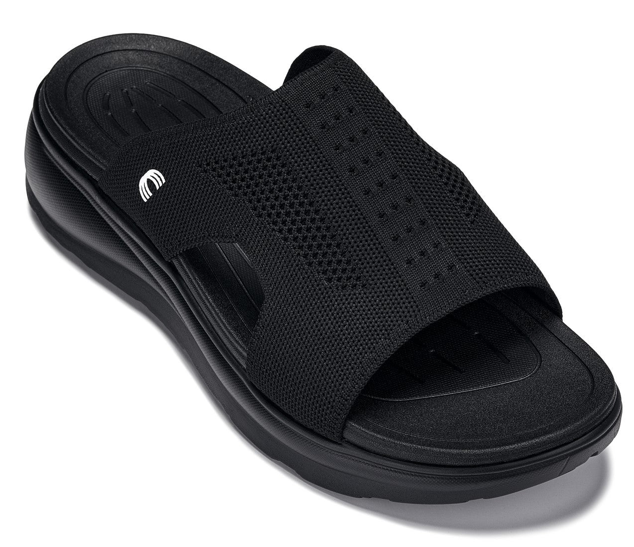 CALTO - X1657 - 5 CM Più Alto (Nero/Nero Lavorato a Maglia)