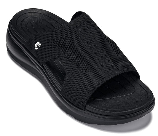 CALTO - X1657 - 5 CM Più Alto (Nero/Nero Lavorato a Maglia)