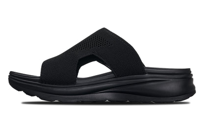 CALTO - X1657 - 5 CM Più Alto (Nero/Nero Lavorato a Maglia)