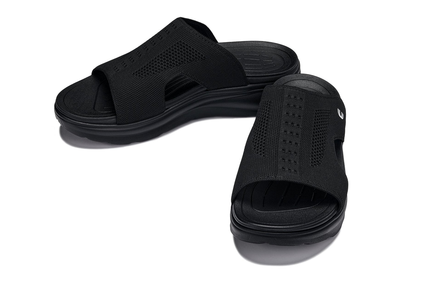 CALTO - X1657 - 5 CM Più Alto (Nero/Nero Lavorato a Maglia)