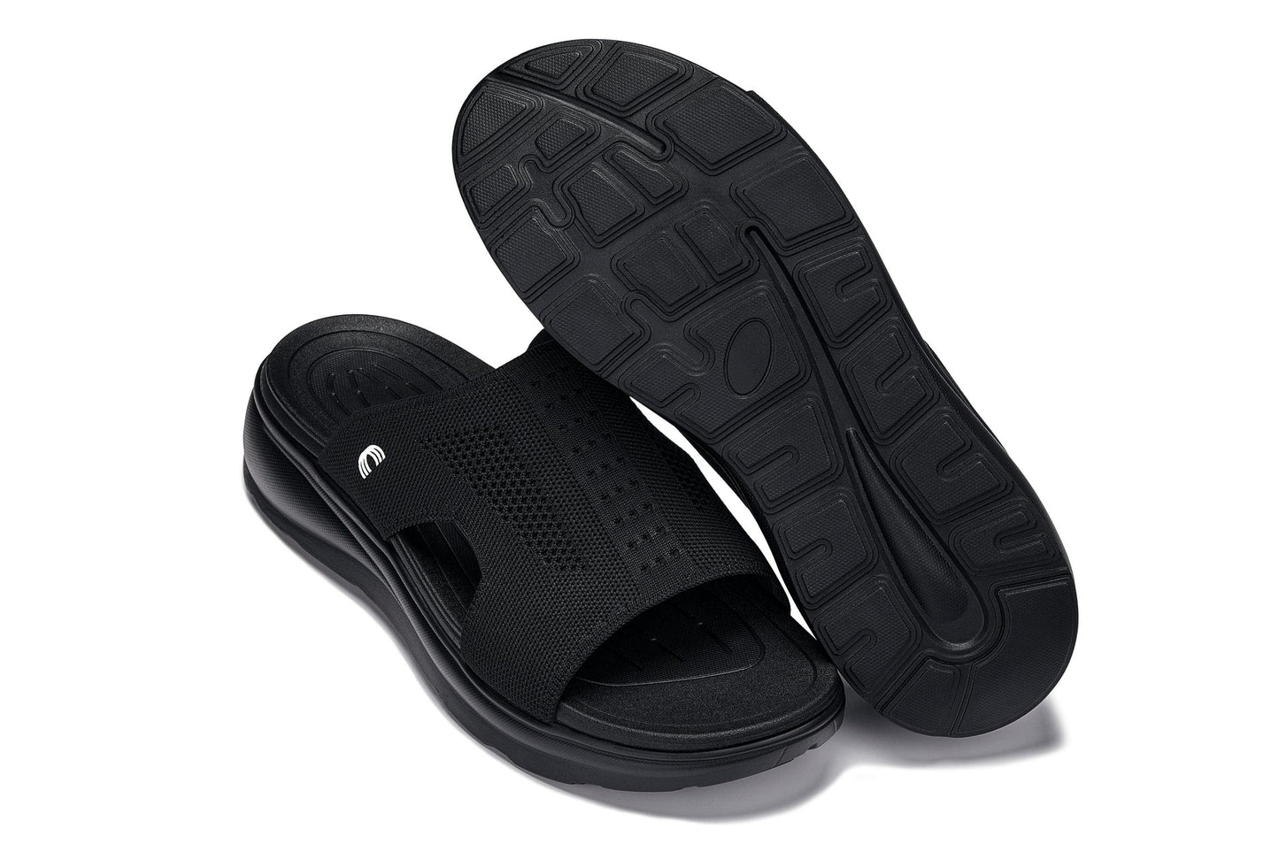 CALTO - X1657 - 5 CM Più Alto (Nero/Nero Lavorato a Maglia)