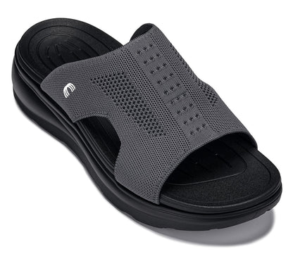 CALTO - X1658 - Aumento 5 cm (Nero/Grigio Scuro Lavorato a Maglia)
