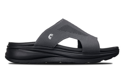 CALTO - X1658 - Aumento 5 cm (Nero/Grigio Scuro Lavorato a Maglia)